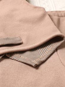 Đạo cụ chụp ảnh cho trẻ sơ sinh Nút Sọc ca rô - Màu Khaki - Xem 5