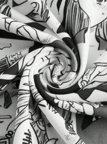 Spookish Delight Đơn vị Nữ Lộ Lưng Hội Chữ thập Con số - Đen và trắng - Xem 3