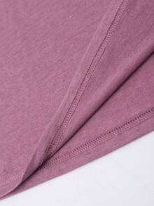 SHEIN LUNE 表情圖案T恤 - 藕粉色 - 查看 6