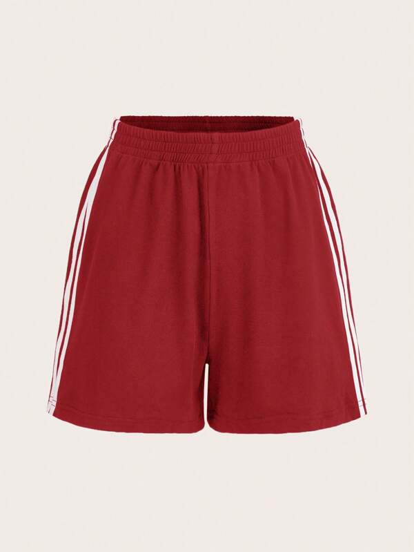 SHEIN EZwear Striped Side Track Shorts