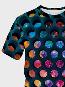 Manfinity RSRT Men Allover 3D Print Tee - Multicolor - View 3