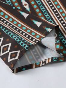 Manfinity RSRT 男士幾何印花襯衫 - 彩色 - 查看 4