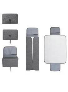 Baby Quilted Diaper Bag - Grey - View 2