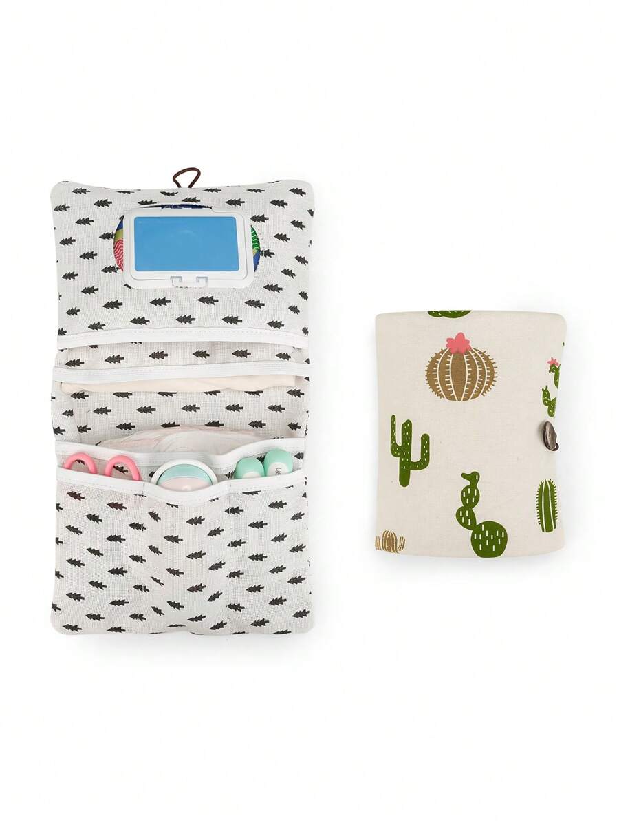 Bebé Bolsa de pañales con estampado de árbol - Multicolor - Ver 1