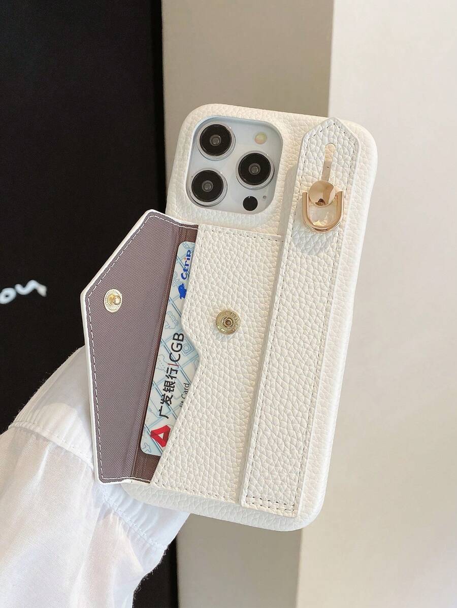 1 件装奢华高端 PU 皮革钱包式手机壳，兼容 16 16E 15 14 Plus 13 12 11 Pro Max，腕带兼容 Galaxy S25 S24 S23 S21 S20 FE S20 Plus Note 20 Ultra A15 A52 A53 A54 A16 A25 A36 A56 A73 A34 A03 A03S A12 A13 A14，防水防震防摔防刮，国际版，非国内版