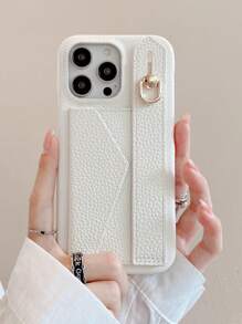 1 件装奢华高端 PU 皮革钱包式手机壳，兼容 16 16E 15 14 Plus 13 12 11 Pro Max，腕带兼容 Galaxy S25 S24 S23 S21 S20 FE S20 Plus Note 20 Ultra A15 A52 A53 A54 A16 A25 A36 A56 A73 A34 A03 A03S A12 A13 A14，防水防震防摔防刮，国际版，非国内版 - 白色 - 查看 3