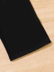 Tween Girl Elegant Solid Color Top & Jumpsuit 2 Pieces Set - Multicolor - View 5