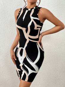 SHEIN Privé Đầm Tất cả trên in Gợi cảm - Nhiều màu - Xem 1