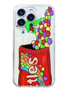 糖果印花透明手機殼相容 iPhone15/15Plus/15Pro/15Promax - 彩色 - 查看 6