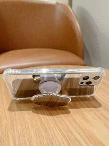 优雅奢华镜面手机壳，兼容 11、11 Pro、12 Pro Max、12、13、13 Pro、14 Plus、14 Pro Max、15 Pro、15 Plus、15 Pro Max、16、16 Pro、16 Plus、16 Pro Max、17、17 Pro、17 Air、17 Pro Max - 銀色 - 查看 2