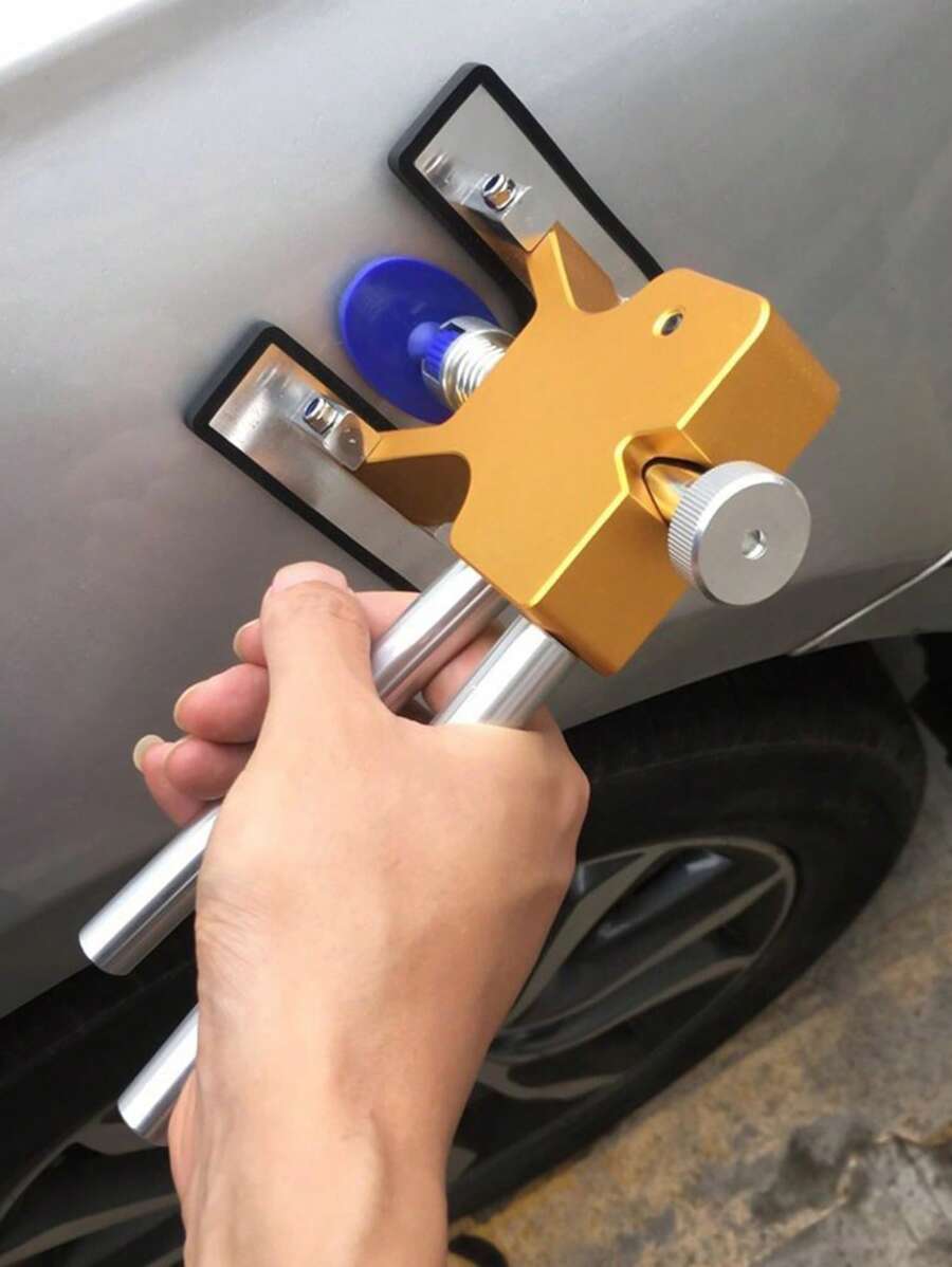 汽車免漆車身凹痕修復工具凹痕修復套件汽車凹痕拉拔器去除車身損壞修復工具帶墊子輕微凹痕去除 - 彩色 - 查看 1