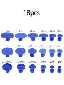 汽車免漆車身凹痕修復工具凹痕修復套件汽車凹痕拉拔器去除車身損壞修復工具帶墊子輕微凹痕去除 - 彩色 - 查看 3