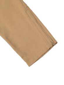Manfinity LEGND Men Flap Pocket Drawstring Waist Cargo Trousers - Khaki - View 5