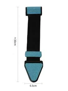 1 pieza con diseño de diamante de imitación ajustable de plástico hebilla de cinturón de seguridad de coche para niños - Azul - Ver 2