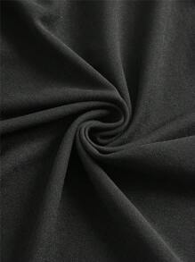 SHEIN MOD Contrast Binding Bow Front Tank Top & Skirt - Coral Pink - View 3