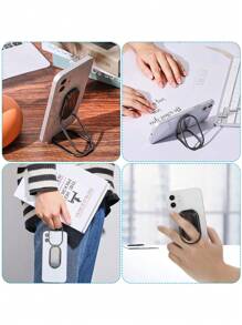 可折疊手機指環扣 - 黑色 - 查看 4