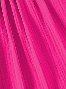 SHEIN VCAY Guipure Lace Insert Flounce Sleeve Dress - Hot Pink - View 7