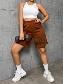 VARSITIE Letter Graphic Sports Set - Brown - View 1