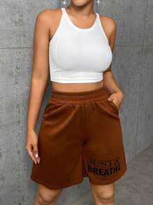 VARSITIE Letter Graphic Sports Set - Brown - View 5