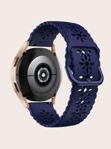 鏤空矽膠錶帶與三星兼容 - 霧霾藍 - 查看 2