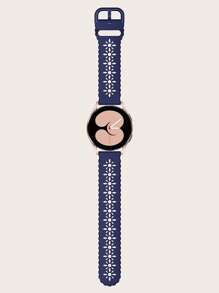 鏤空矽膠錶帶與三星兼容 - 霧霾藍 - 查看 3