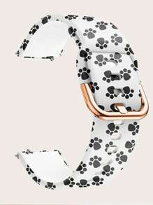 Paw Print Silicone Watchband Compatible With Samsung - Multicolor - View 7