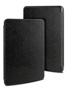 紋理質感PU皮革防摔殼套與 Kindle 兼容 - 黑色 - 查看 1