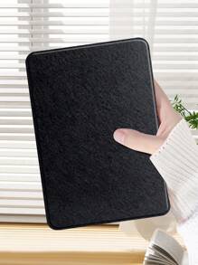 紋理質感PU皮革防摔殼套與 Kindle 兼容 - 黑色 - 查看 3