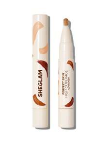 SHEGLAM Corrector De Alta Cobertura Perfect Skin-Almendra 20 Tonos Corrector LíQuido Brocha Hidratante Corrector Ligero Y Ligero Hidratante Durante Todo El DíA Maquillaje Oferta De Corrector Marca Belleza Maquillaje Maquullaje CosméTica Para Mujeres NiñAs Perfecto Para Invierno Primavera Ideal Para Y2K Elegante Moda Adecuado Para CumpleañOs Regalo Fiesta Listo Mejor Color - Almond - Ver 10
