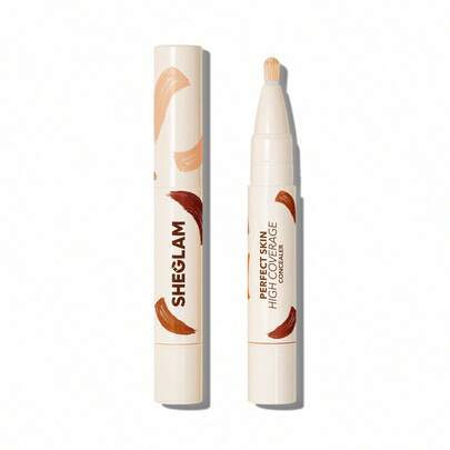 SHEGLAM Perfect Skin High Coverage Concealer-Linen 20 Shades Liquid Concealer Brush NawilżAjąCy, Lekki, CałOdzienny Korektor NawilżAjąCy Makijaż Wyprzedaż Korektor Marka Uroda Makijaż Kosmetyki Dla Kobiet I DziewcząT Idealne Na Lato Wiosnę DoskonałE Dla Y2K Elegancka Moda Odpowiednie Na Urodziny Dzień Matki Podarunek Impreza Gotowe Najlepszy Kolor