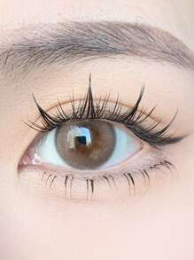 假睫毛，5 對超長假上睫毛加大雙眼可重複使用假睫毛自然化妝假睫毛適合派對俱樂部 - 黑色 - 查看 2