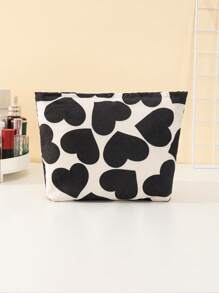 六角形防水化妆包，黑色心形设计，容量大，化妆包，化妆袋，护肤包，盥洗袋，收纳袋，旅行必需品，邮轮必需品，宿舍必需品，婚礼伴娘礼物，妈妈礼物，生日礼物，送给朋友和老师的礼物，家居装饰，浴室，客厅，卧室装饰，唇油收纳袋，指甲油收纳袋，化妆包收纳，化妆收纳袋，化妆盒，化妆旅行盥洗用品收纳袋，礼品收纳，拉链配件，指甲包，房间装饰，包，化妆包，梳妆台，旅行，化妆包，旅行必需品，收纳袋，收纳，旅行必需品，化妆品收纳袋，化妆包，化妆品收纳袋，收纳袋，盥洗袋，桌面收纳袋，化妆包，化妆收纳袋，梳妆配件，化妆包，化妆包，化妆包，化妆包，化妆包，化妆品包、化妆品收纳袋、旅行、化妆包、包、化妆袋、化妆包、旅行必需品、化妆袋、化妆包、包、旅行必需品、化妆配件、小化妆包 - 黑與白 - 查看 6