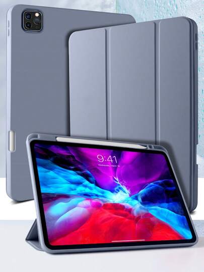 纯色右侧 Apple Pencil 插槽，可充电薰衣草色磁吸式睡眠 iPad 保护套，兼容 iPad Mini 6/Mini 7/9.7/10.2/10.5/Air 4/Air 5/第十代/10.9/Pro 11 英寸/Air 11(M2)/Air 13(M2)/Pro 11(M4)/Pro 13(M4) 2024 12.9 英寸/iPad Air 13(M3 2025)/iPad Air 11 英寸 (M3) 2025/iPad (A16) 11 英寸第十一代 2025