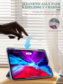 纯色右侧 Apple Pencil 插槽，可充电薰衣草色磁吸式睡眠 iPad 保护套，兼容 iPad Mini 6/Mini 7/9.7/10.2/10.5/Air 4/Air 5/第十代/10.9/Pro 11 英寸/Air 11(M2)/Air 13(M2)/Pro 11(M4)/Pro 13(M4) 2024 12.9 英寸/iPad Air 13(M3 2025)/iPad Air 11 英寸 (M3) 2025/iPad (A16) 11 英寸第十一代 2025 - 淺灰紫 - 查看 8