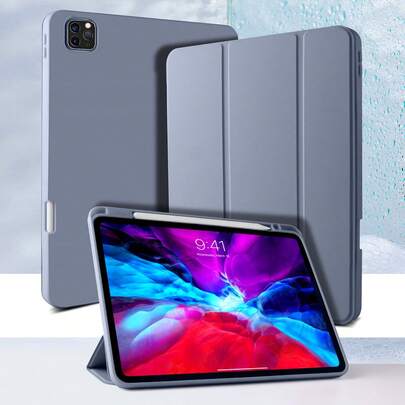 纯色右侧 Apple Pencil 插槽，可充电薰衣草色磁吸式睡眠 iPad 保护套，兼容 iPad Mini 6/Mini 7/9.7/10.2/10.5/Air 4/Air 5/第十代/10.9/Pro 11 英寸/Air 11(M2)/Air 13(M2)/Pro 11(M4)/Pro 13(M4) 2024 12.9 英寸/iPad Air 13(M3 2025)/iPad Air 11 英寸 (M3) 2025/iPad (A16) 11 英寸第十一代 2025