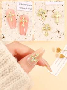 10 Stück/Packung Nail Art Dekorative Aufkleber DIY Nail Charms Nail Gems Nail Zubehör Nägel