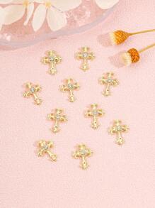 10 Stück/Packung Nail Art Dekorative Aufkleber DIY Nail Charms Nail Gems Nail Zubehör Nägel