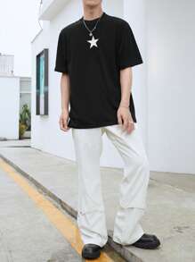 Manfinity Hypemode 男士星星印花T恤