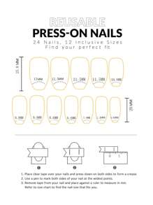 24 chiếc Long Coffin Two Tone Fake Nail & 1 sheet Tape & 1pc Nail Dũa - Nhiều màu - Xem 4