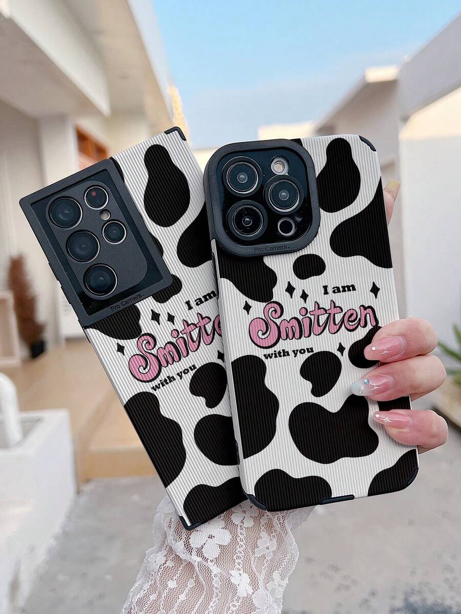 1pc Cow Pattern Phone Case - Multicolor - View 1