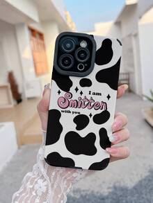 1pc Cow Pattern Phone Case - Multicolor - View 7