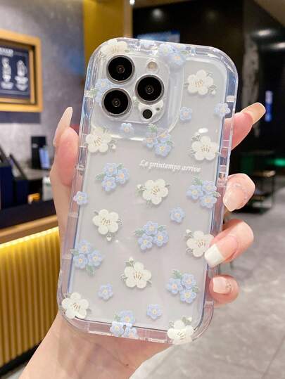 Floral Clear Phone Case