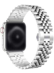 Bộ 3 dây đeo đồng hồ bằng thép không gỉ & Vỏ & Bộ công cụ tháo dây đeo đồng hồ Tương thích với Apple Watch - Bạc - Xem 2