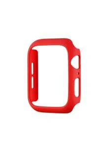 1pc PC Watch Case Compatible With Apple Watch - Red - View 2