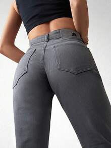 Cottnline Jeans ajustados unicolor - Gris Oscuro - Ver 6