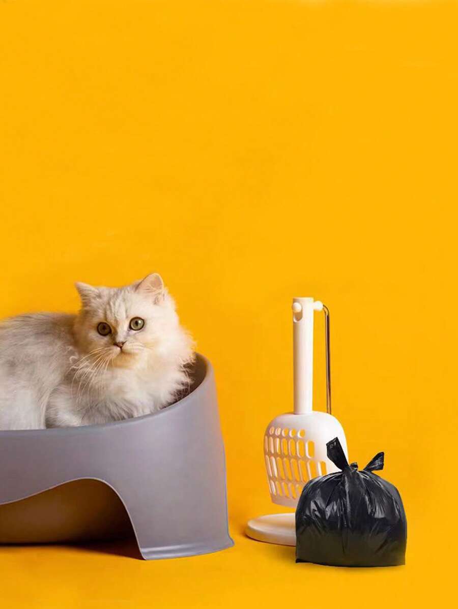 1 cái Hộp Đựng Túi Vệ Sinh Cho Mèo, Hộp Đựng Túi Vệ Sinh Hộ Gia Đình PE Đen - màu đen - Xem 1