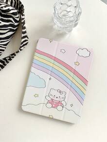 Ốp PVC chống rơi họa tiết mèo hoạt hình Tương thích với iPad - Nhiều màu - Xem 2