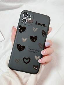 心形图案手机壳，国际版，非国内版 - 彩色 - 查看 3