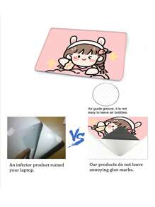 1入組卡通圖案筆記本電腦保護貼 - 彩色 - 查看 6