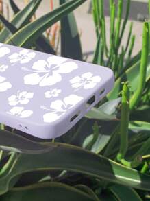 1 Ốp lưng mềm họa tiết hoa dâm bụt sơn cho điện thoại di động tương thích với Apple - Nhiều màu - Xem 3